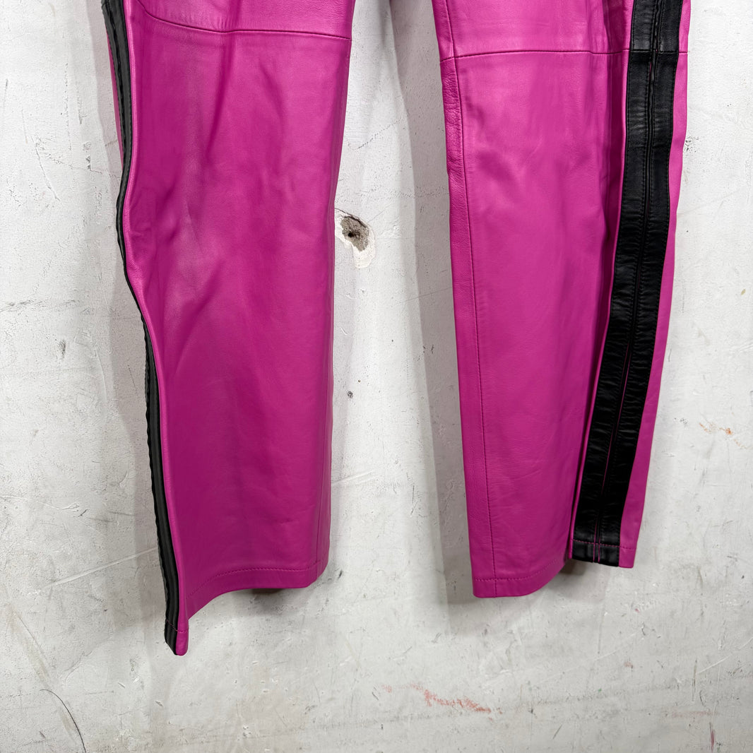 Marni Pink Leather Track Pant
