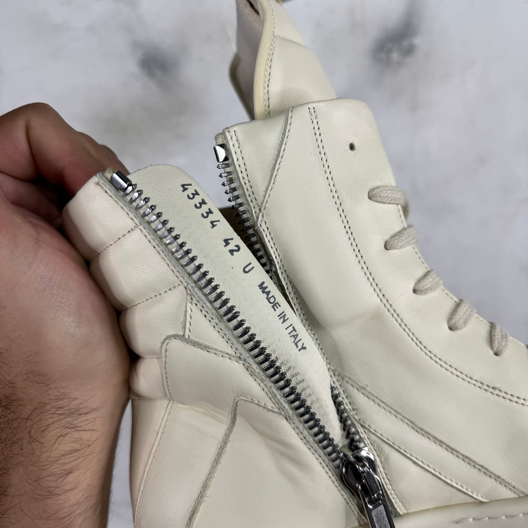 Rick Owens Milk Tonal Geobaskets
