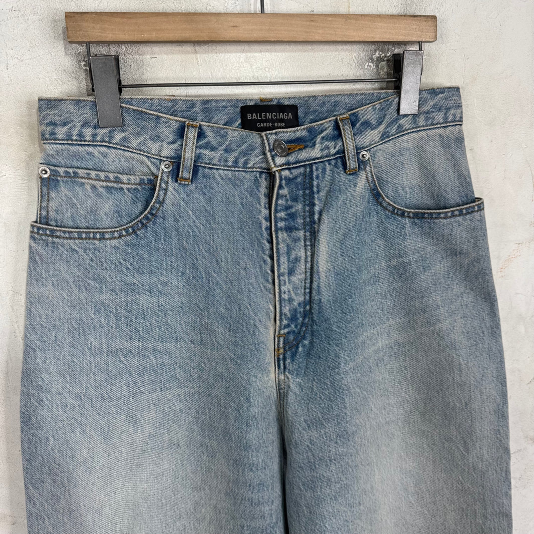 Balenciaga Garde Robe Lightwash Baggy Jeans