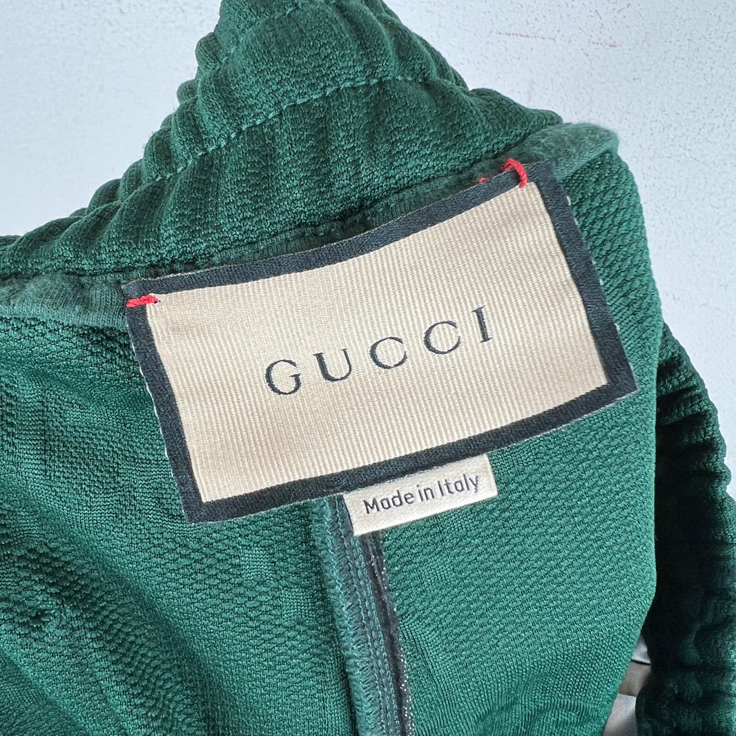 Gucci Green GG Monogram Track Pants