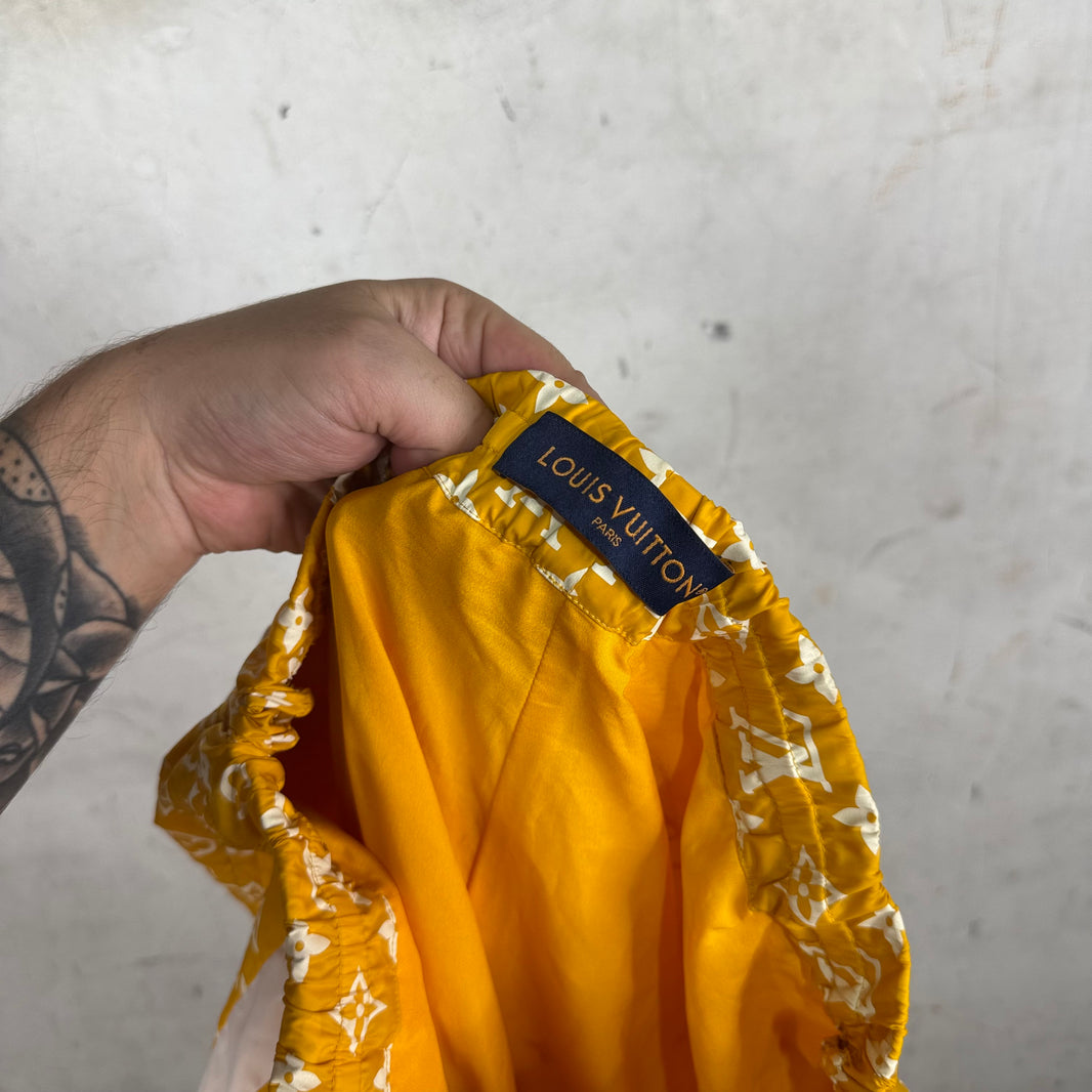 Louis Vuitton Yellow Monogram Printed Technical Pants