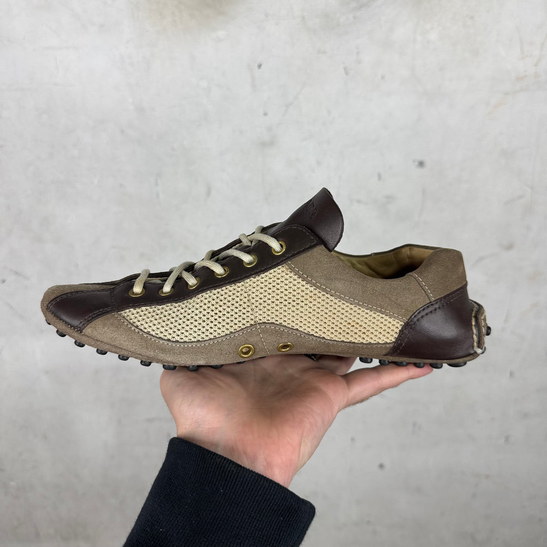 Prada Suede Mesh Car Shoes