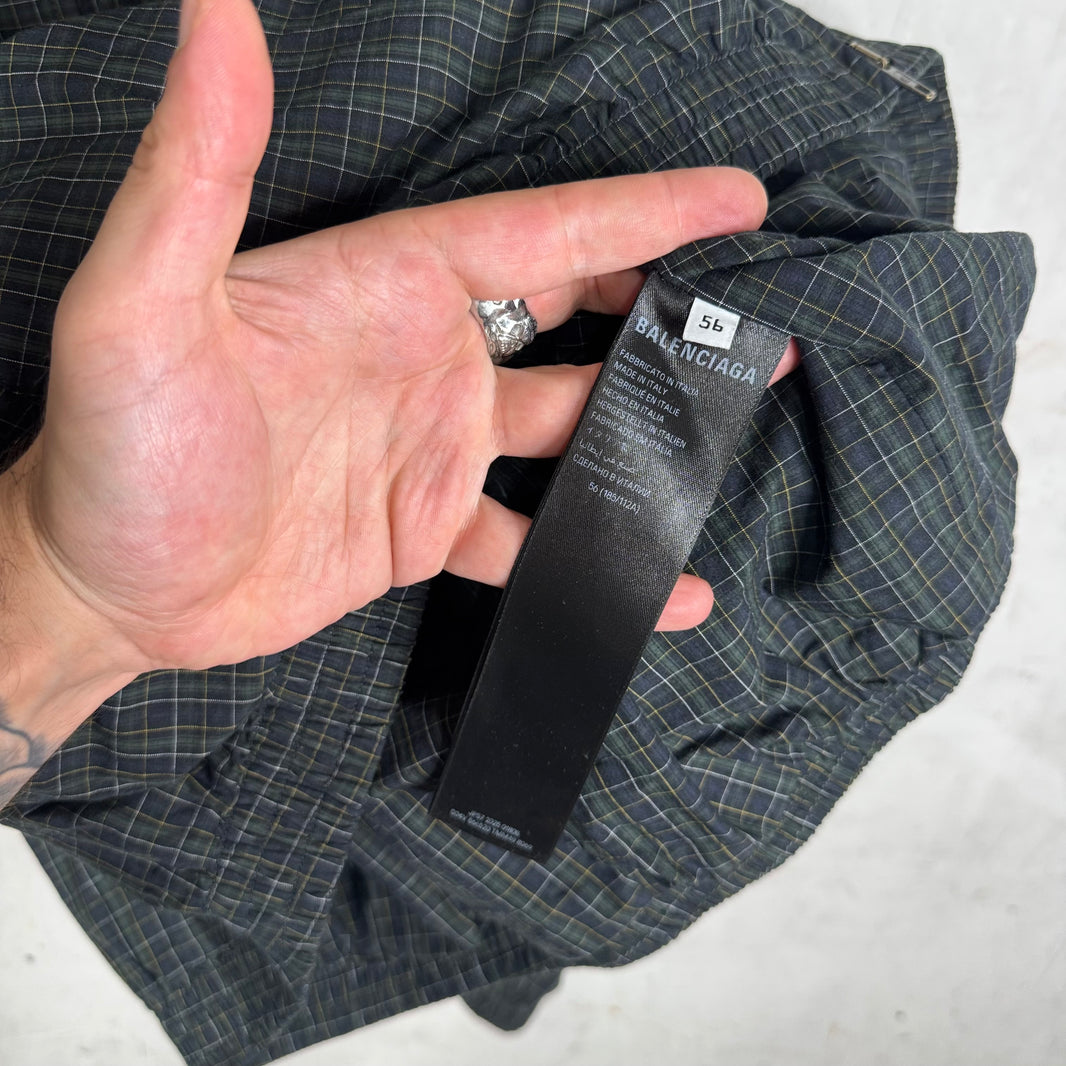 Balenciaga Loop Logo Plaid Track Jacket