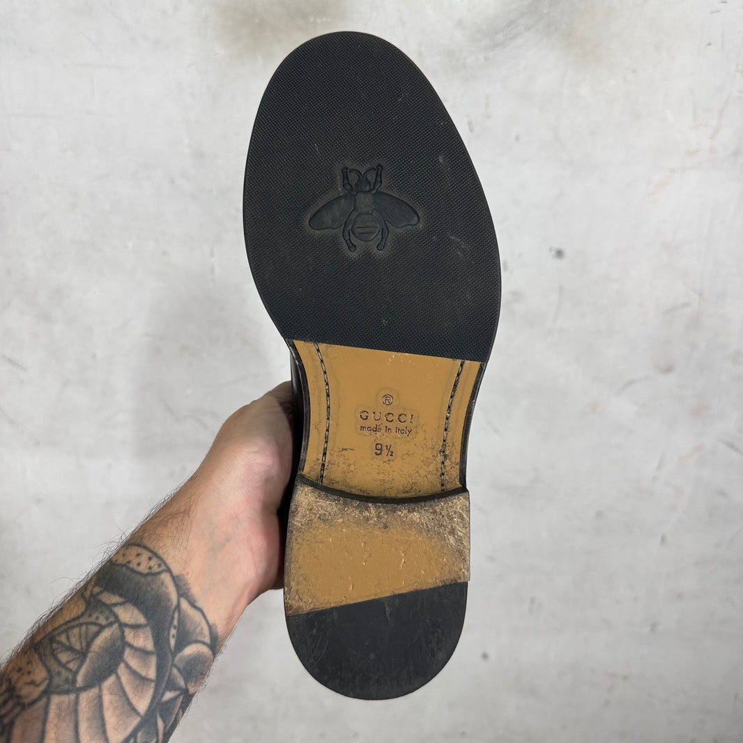 Gucci Striped Cuff Derbys