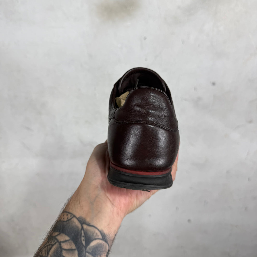 Gucci Brown Embossed Monogram Runners