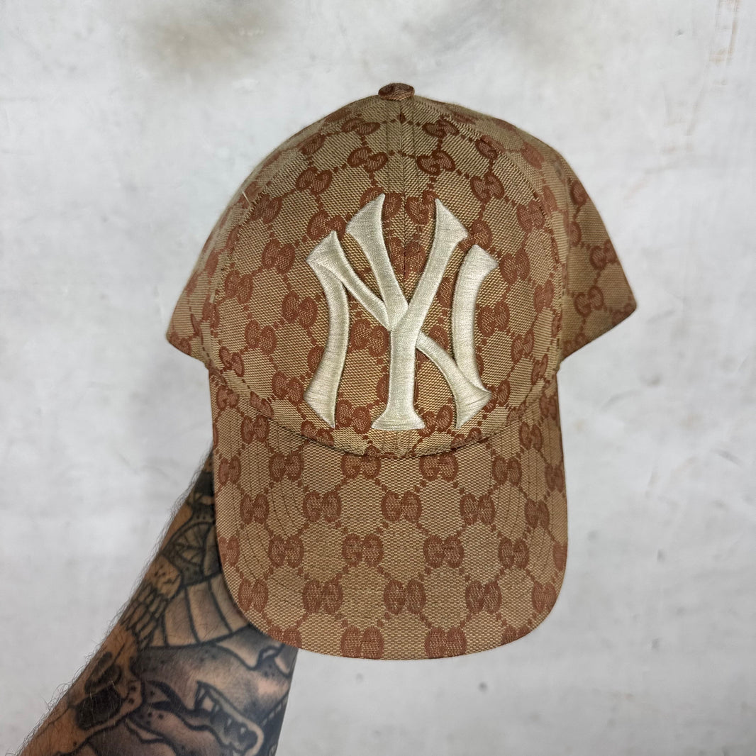 Gucci Yankees Canvas Monogram Hat