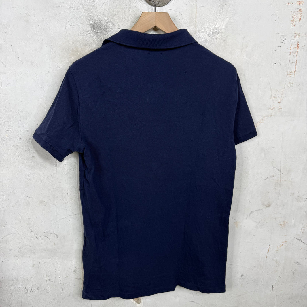 Ralph Lauren Navy Yellow Striped Big Horse Polo