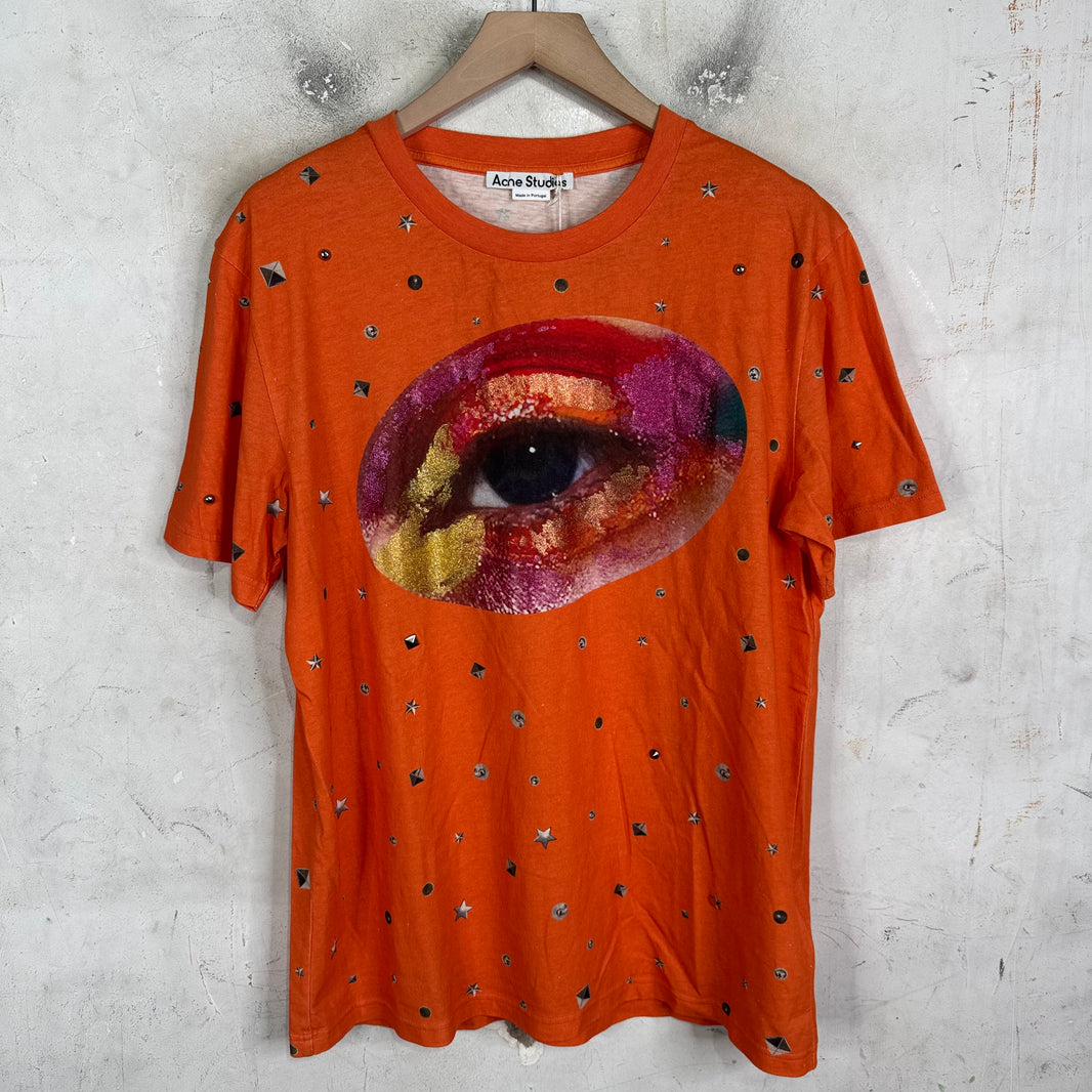 Acne Studios Orange Eye Riveted T-Shirt