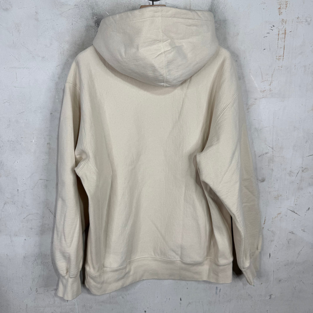 Supreme Cross Cream Box Logo Hoodie