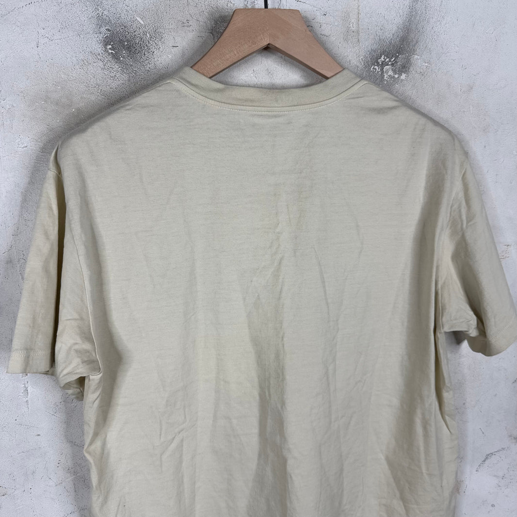 Celine Beige Logo T-Shirt