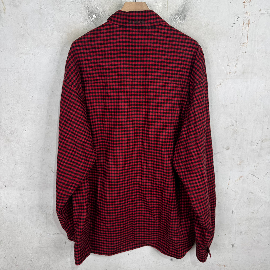 Balenciaga Multi Plaid Red Flannel