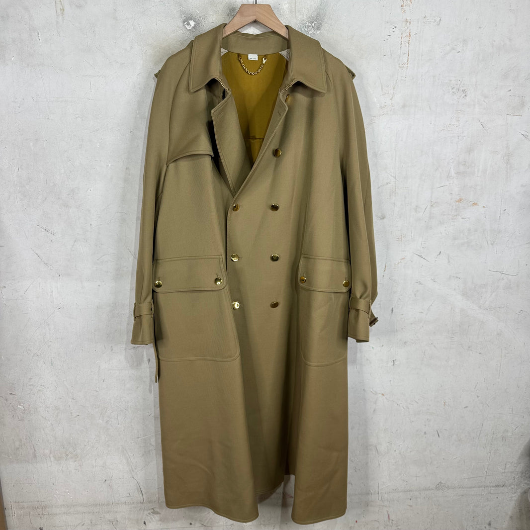 Gucci Heavy Gold Hardware Long Trench Coat