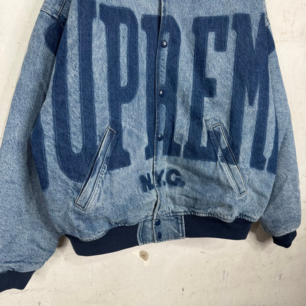 Supreme Knockout Blue Denim Bomber