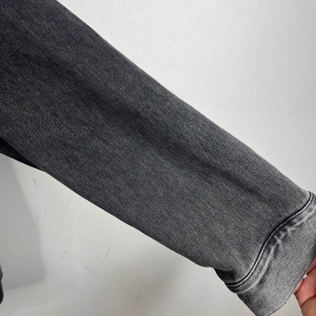 Balenciaga Sample Thin Black Wash Denim Jacket