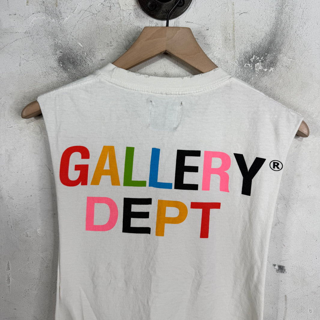 Gallery Dept Chopped Multicolor Logo T-Shirt