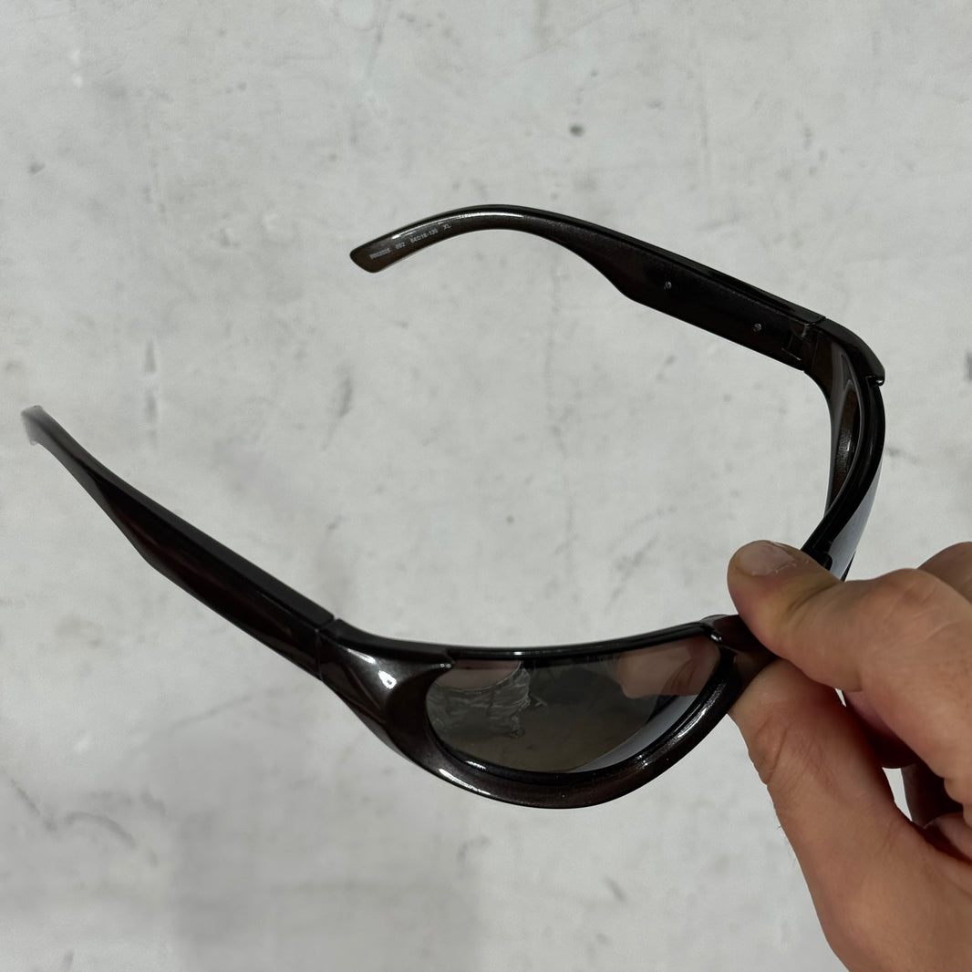 Balenciaga Black Glossy Reverse Xpander Sunglasses