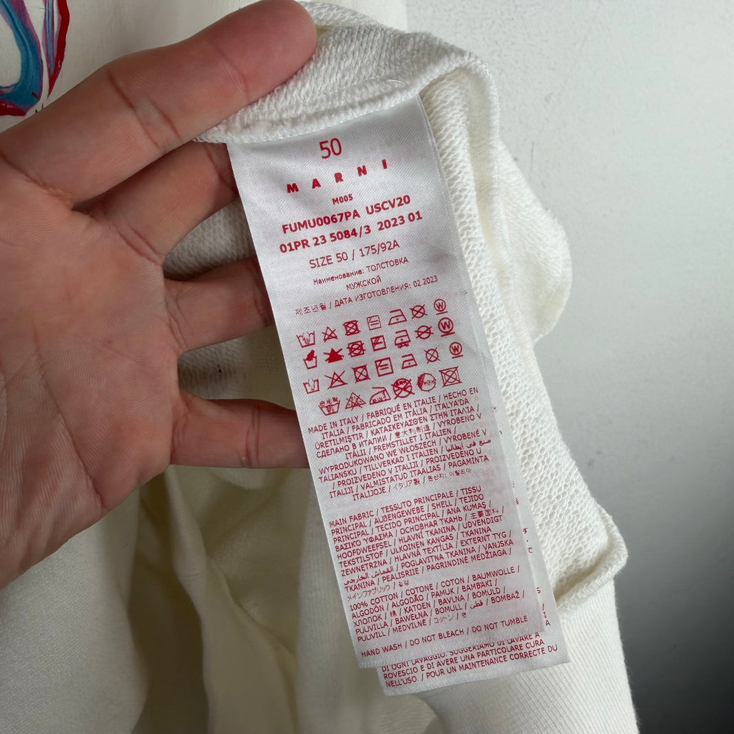 Marni Painted Logo Hoodie