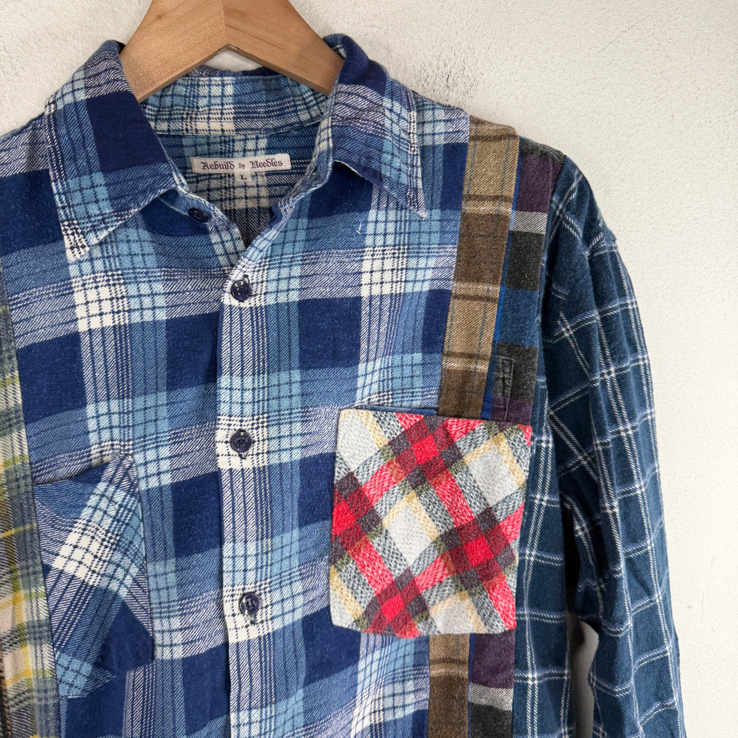 Needles Rebuild 7 Cut Button Up Flannel