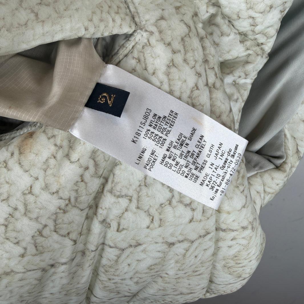 Kapital Weave Printed Puffer Vest