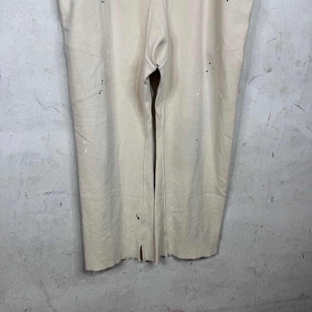 Margiela Thin Beige Painter Sweatpants