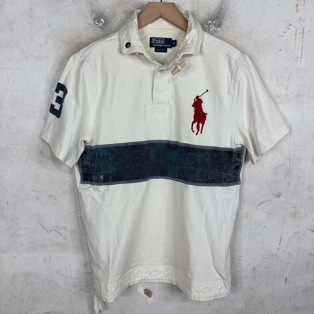 Ralph Lauren Paneled Big Pony Wooden Clasp Polo