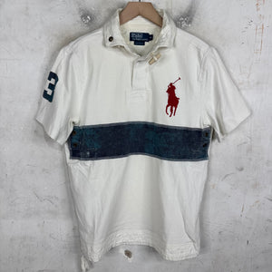 Ralph Lauren Paneled Big Pony Wooden Clasp Polo