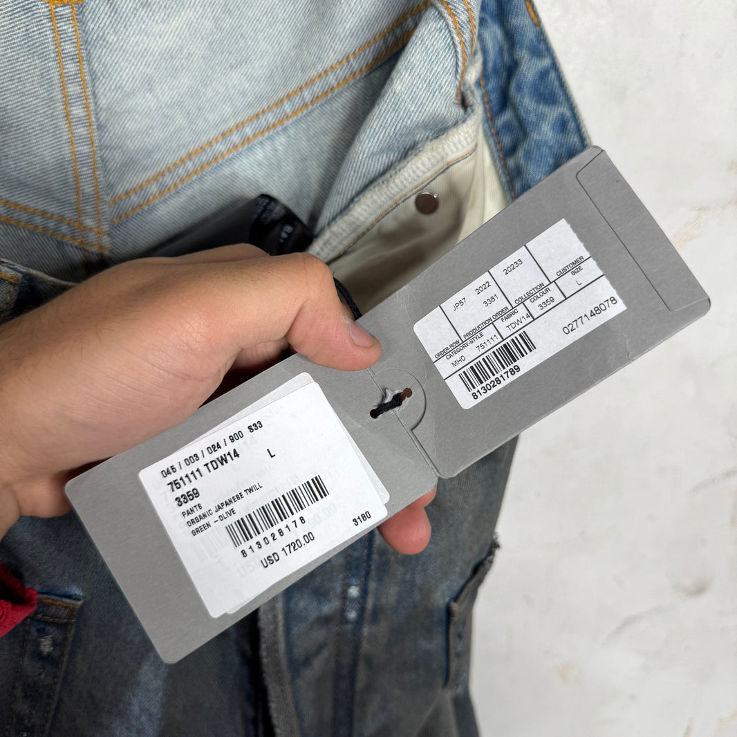 Balenciaga Distressed Mudwash Front Pocket Jeans