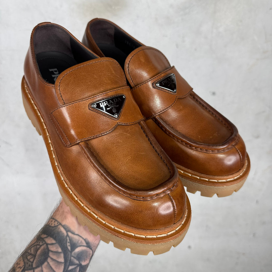 Prada St. Mortiz Lug Loafers DS