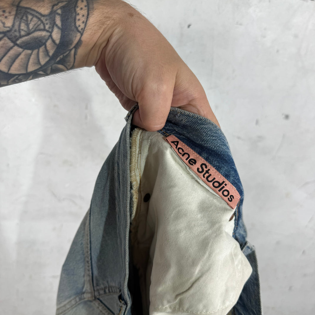 Acne Studios Wide Leg Painter Jeans
