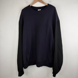 Dries Van Noten Navy Back Zipper Crewneck