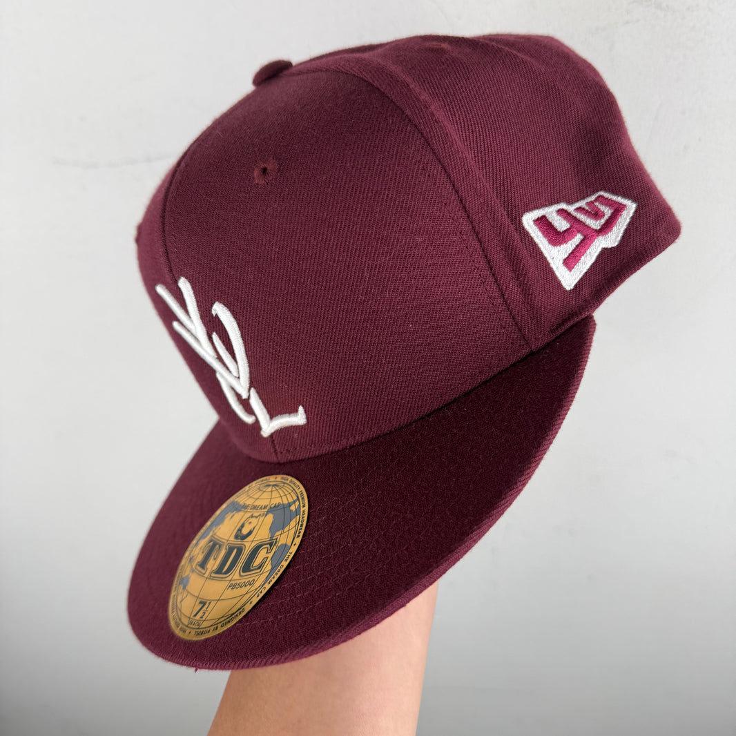 YVL Maroon Fitted Hat