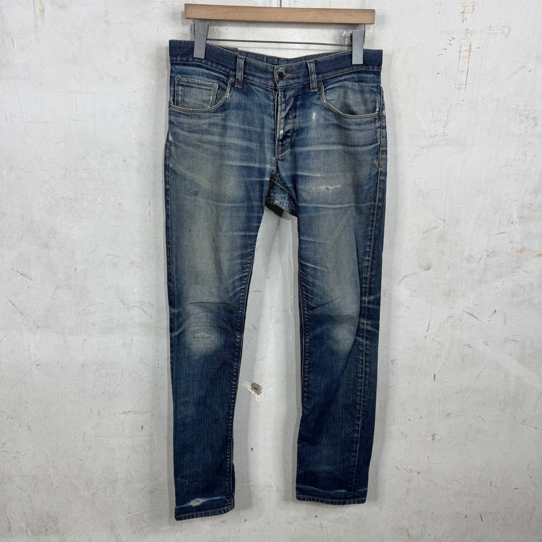 Prada Repaired Tapered Cut Jeans