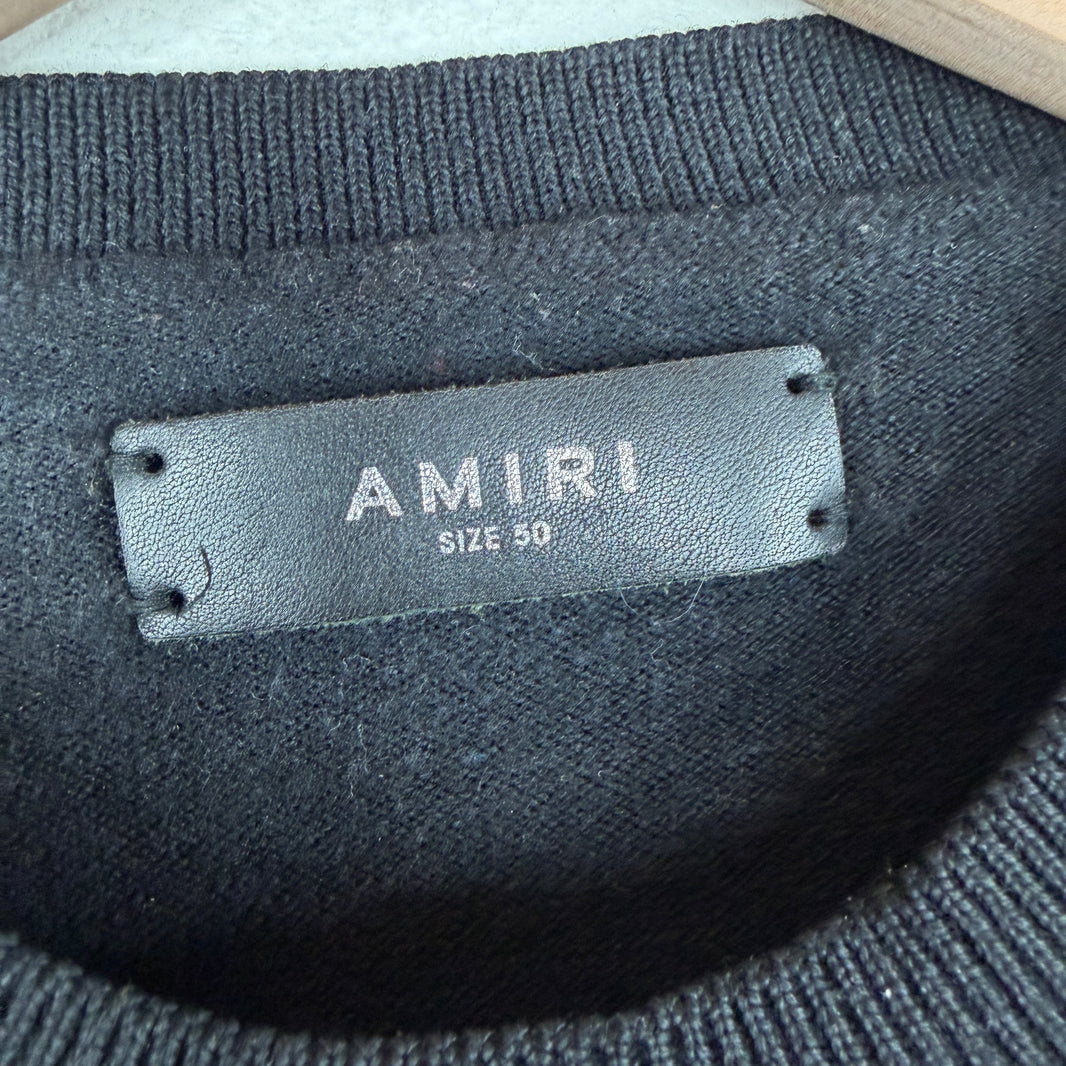 Amiri Black Wool Sweater