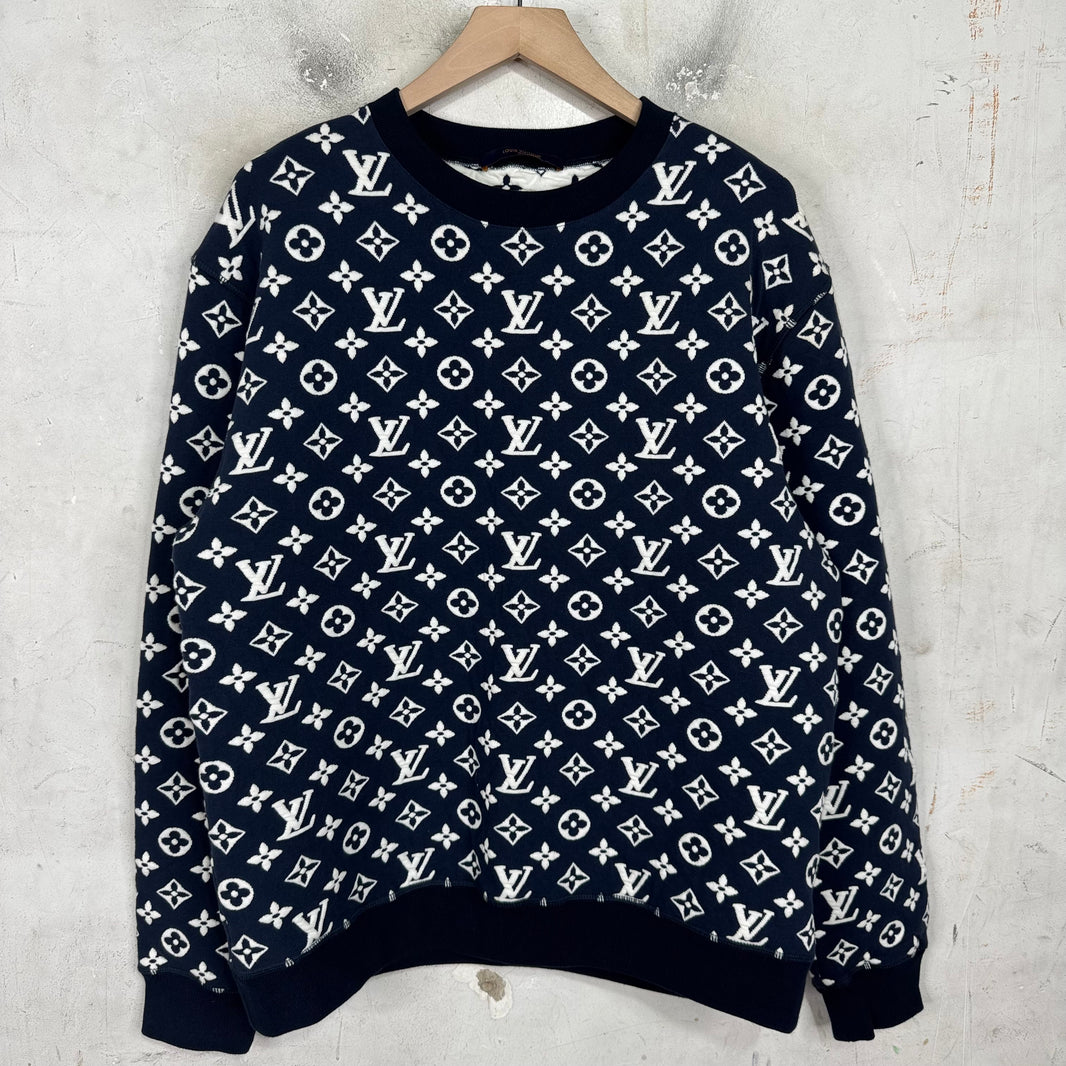 Louis Vuitton Navy Monogram Sweater