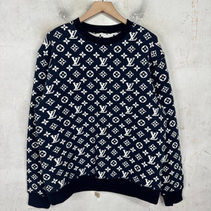 Louis Vuitton Navy Monogram Sweater