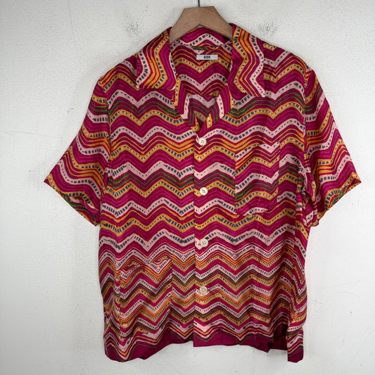 Bode Silk Zig Zag S/S Shirt