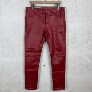 Rick Owens Lido Waxed Tapered Jeans