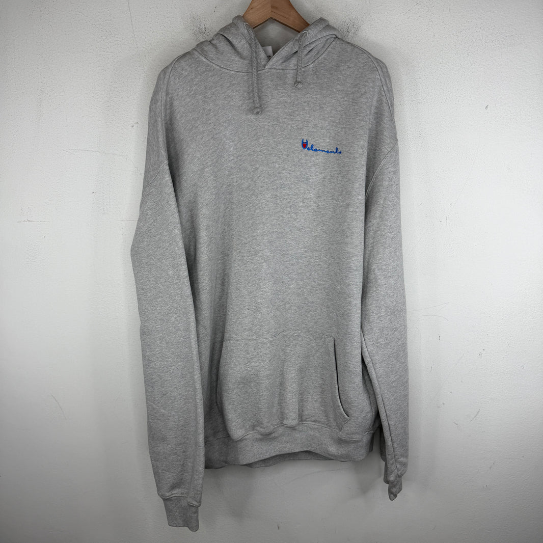 Vetements Champion Logo Gray Hoodie
