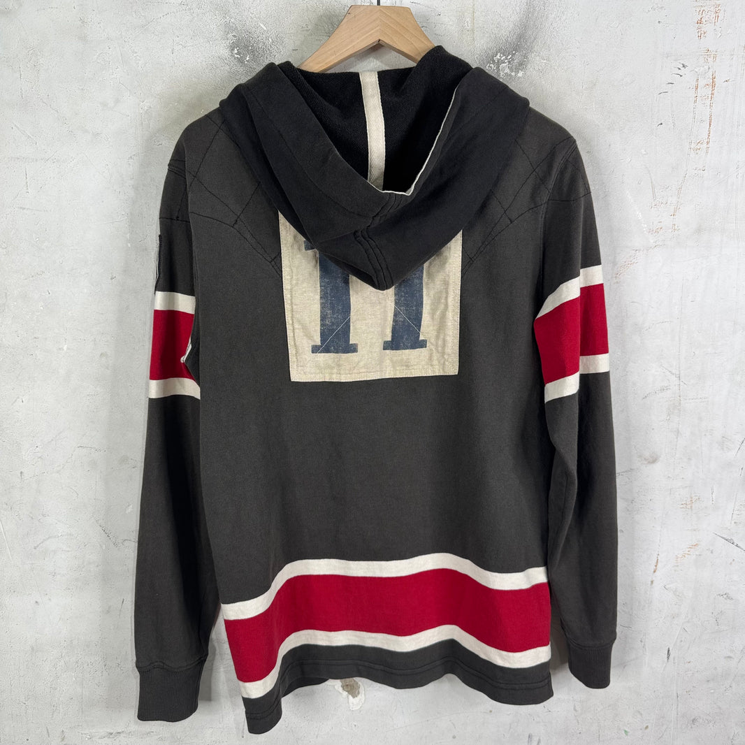 Ralph Lauren Faded USA Hooded Rugby Polo