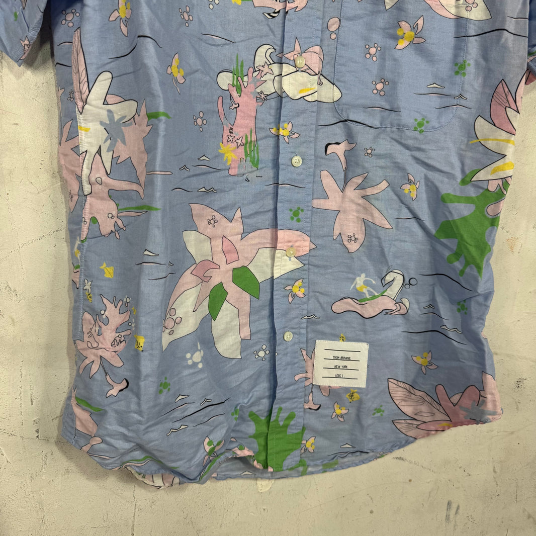 Thom Browne Beach Patterned S/S Shirt