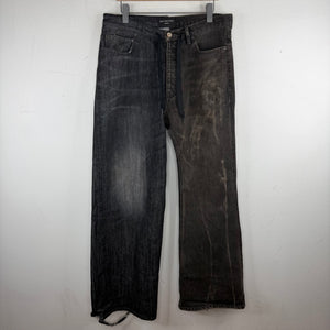 Balenciaga Black/Gray 50/50 Jeans