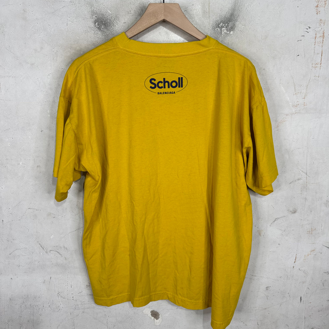 Balenciaga Yellow Scholl T-Shirt