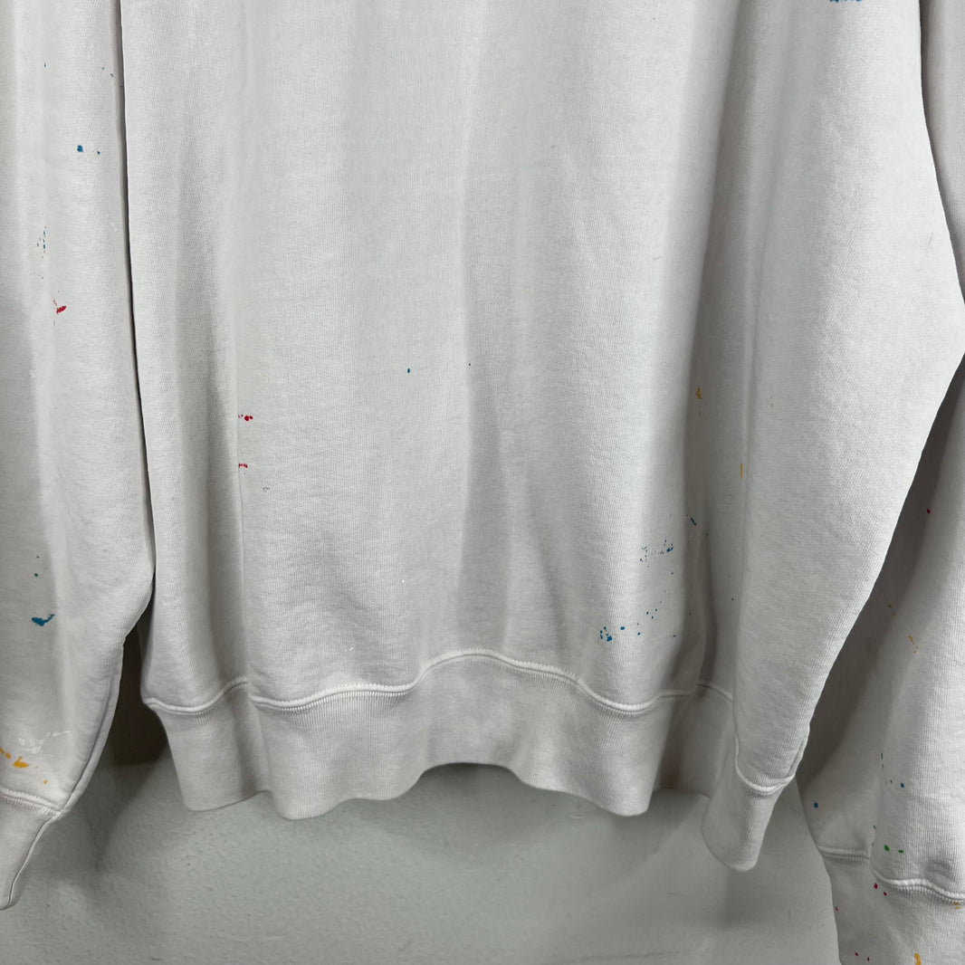 Supreme White MM6 Box Logo Zip-Up Hoodie