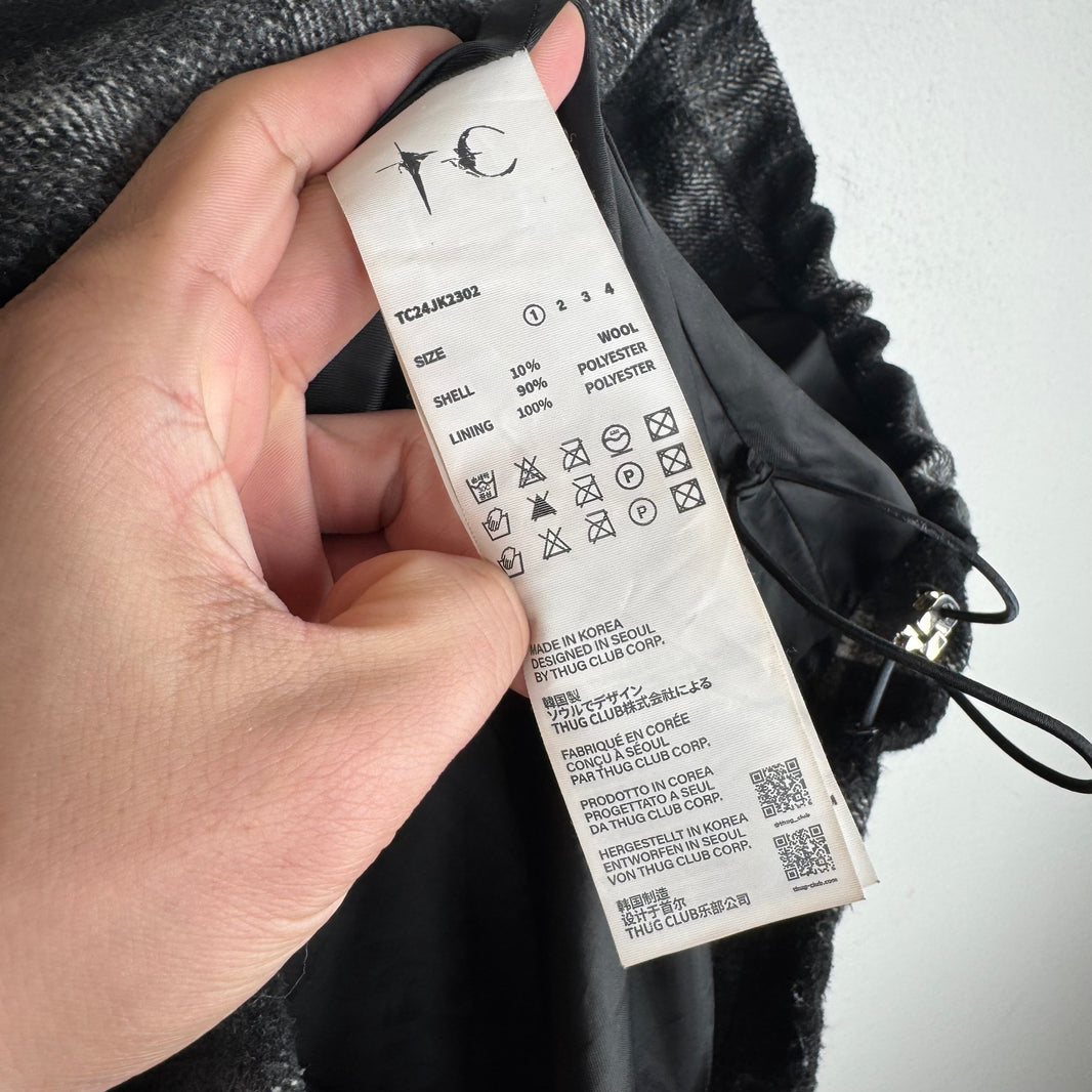 Thug Club Swords Hooded Flannel Jacket