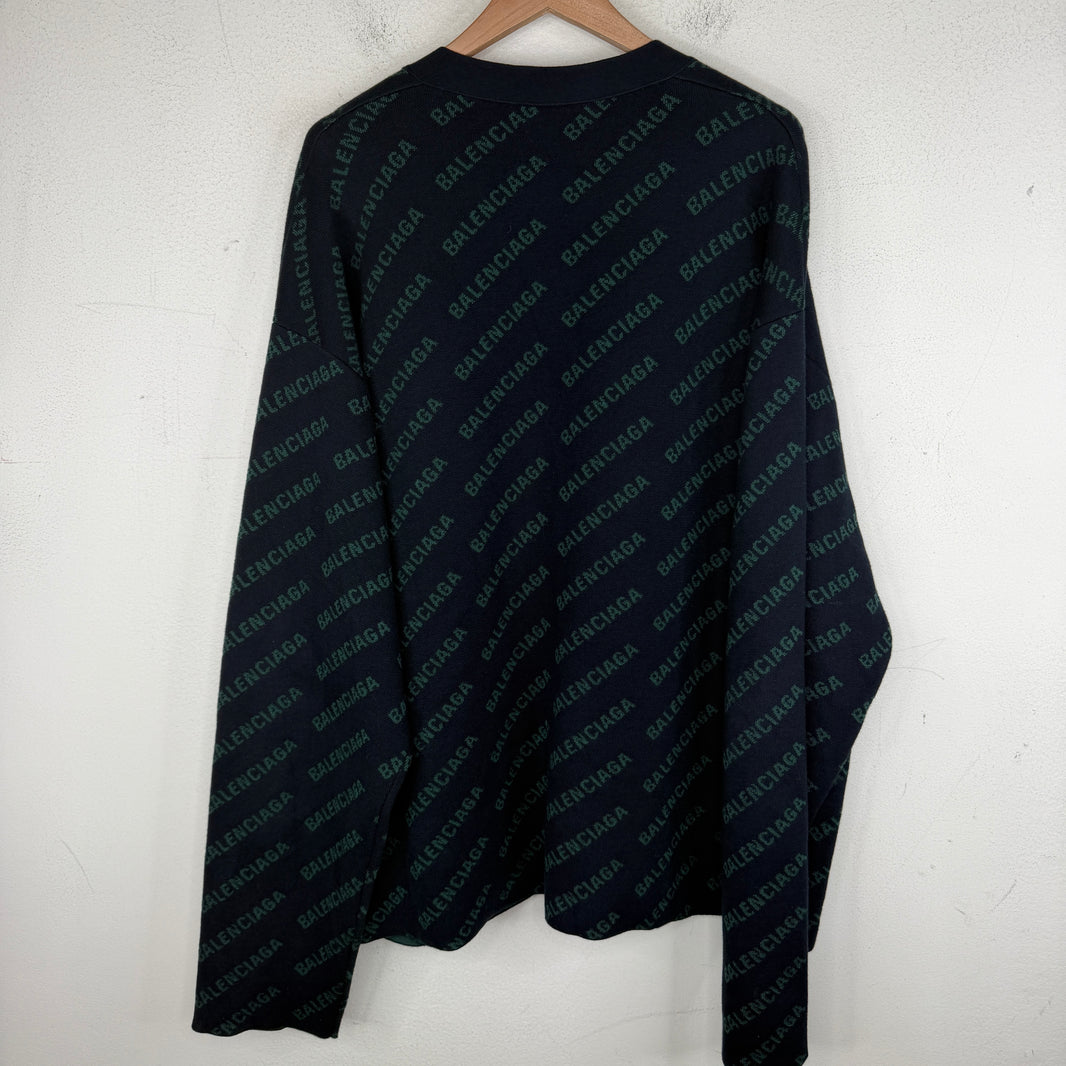 Balenciaga Repeat Logo Cardigan