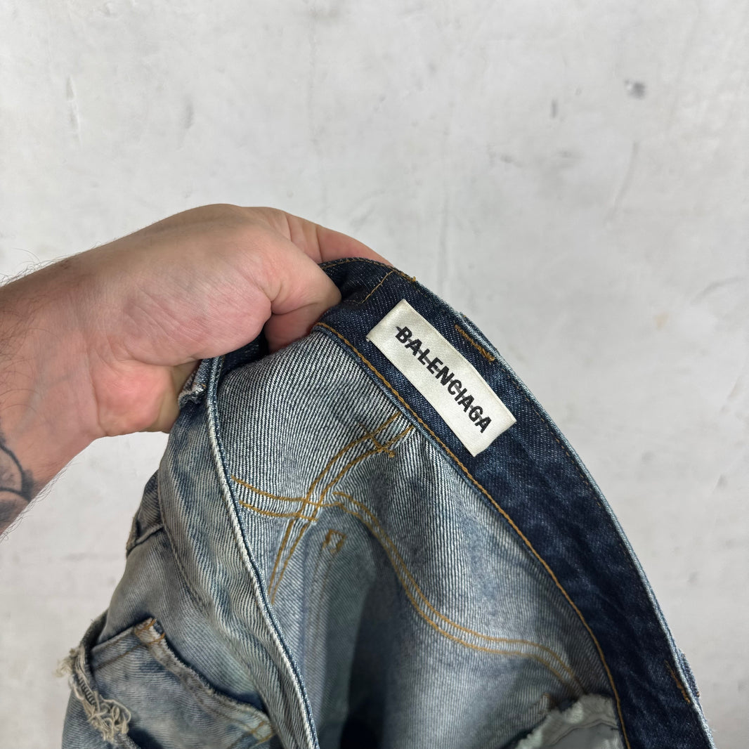 Balenciaga Split Wash Baggy Shorts