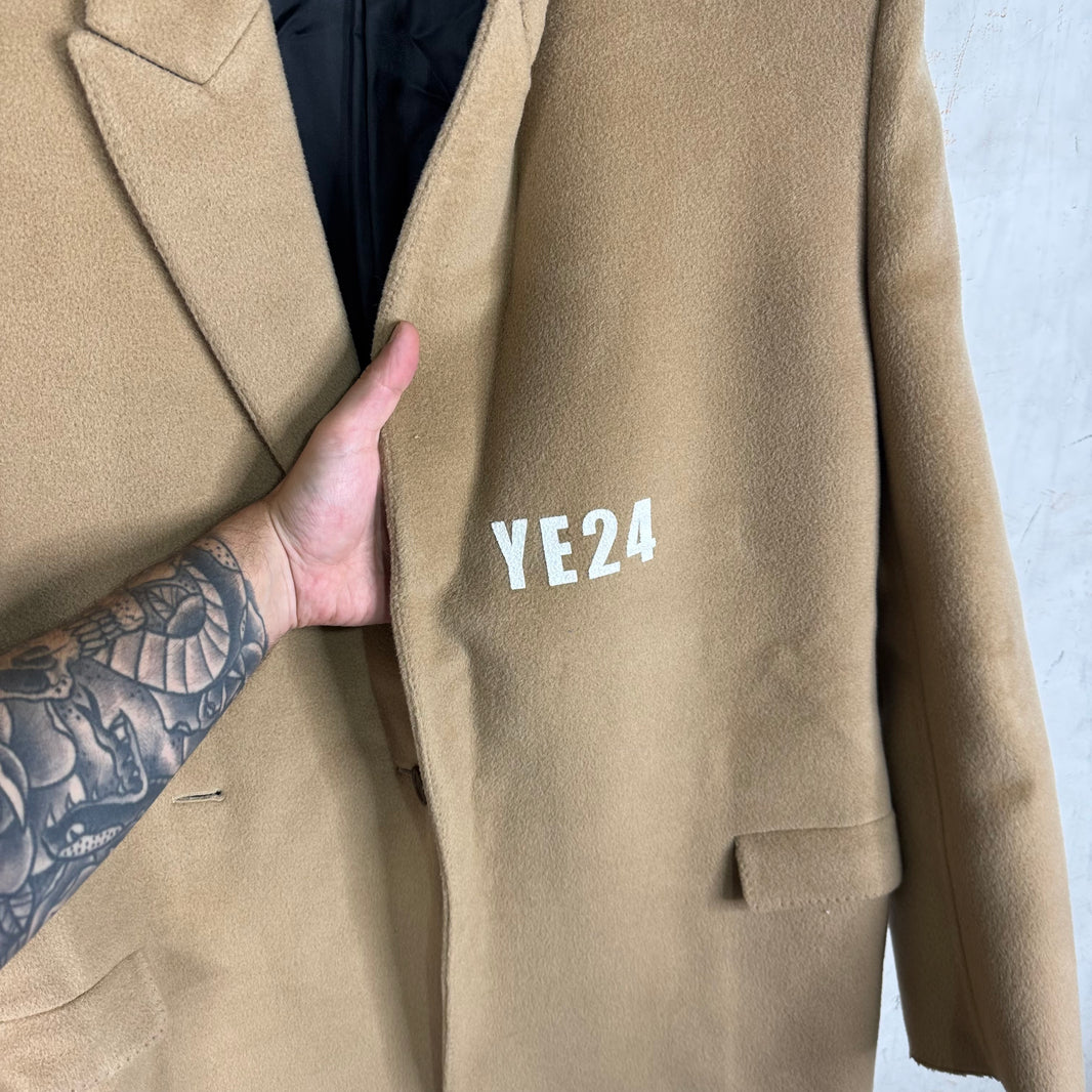 Balenciaga Wool YE24 Padded Shoulder Long Coat