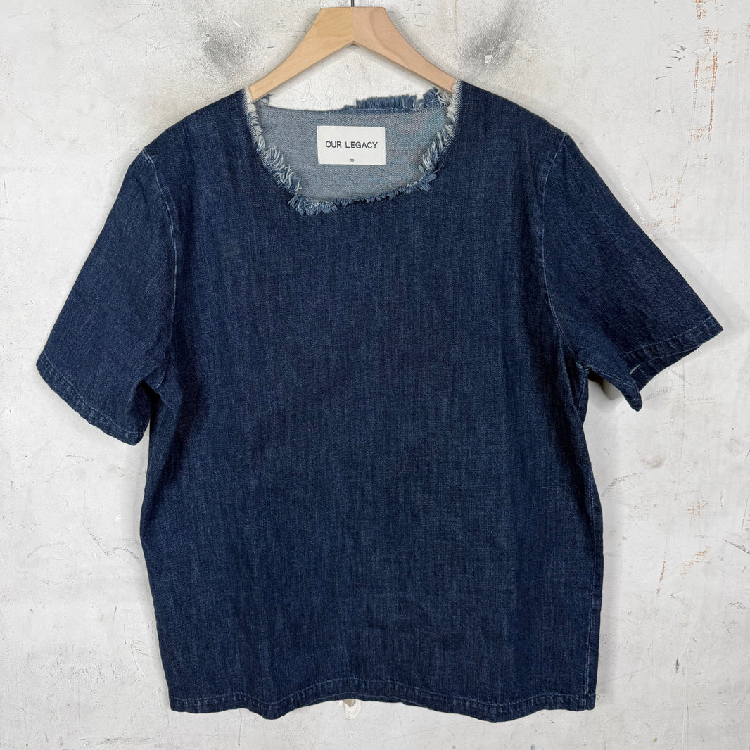 Our Legacy Indigo Dyed Shirting Denim Top