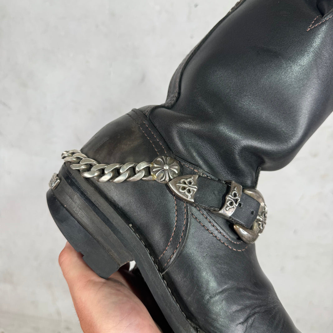 Chrome Hearts Wesco Harness Chained Engineer Boots