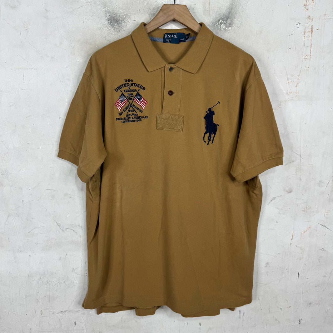 Ralph Lauren Brown US Crest Pony Polo